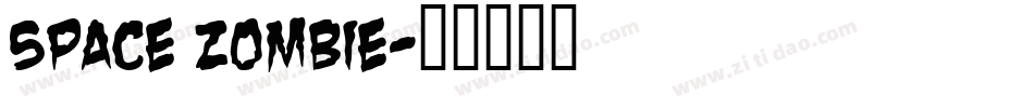Space Zombie字体转换
